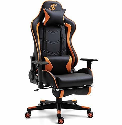 Home TIANSHU Silla Gaming Silla de Computadora Silla de Juego Ergonómico Silla de