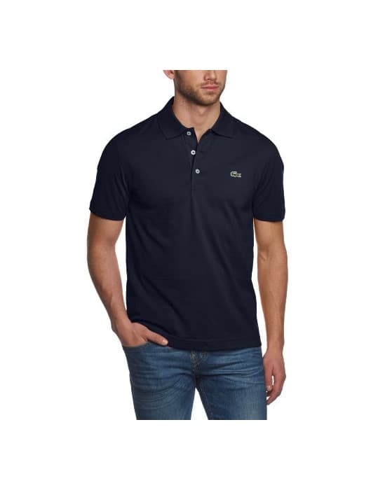 Moda Lacoste L1230, Polo de Manga Corta para Hombre, Azul