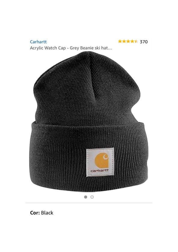 Producto Gorro preto carhartt