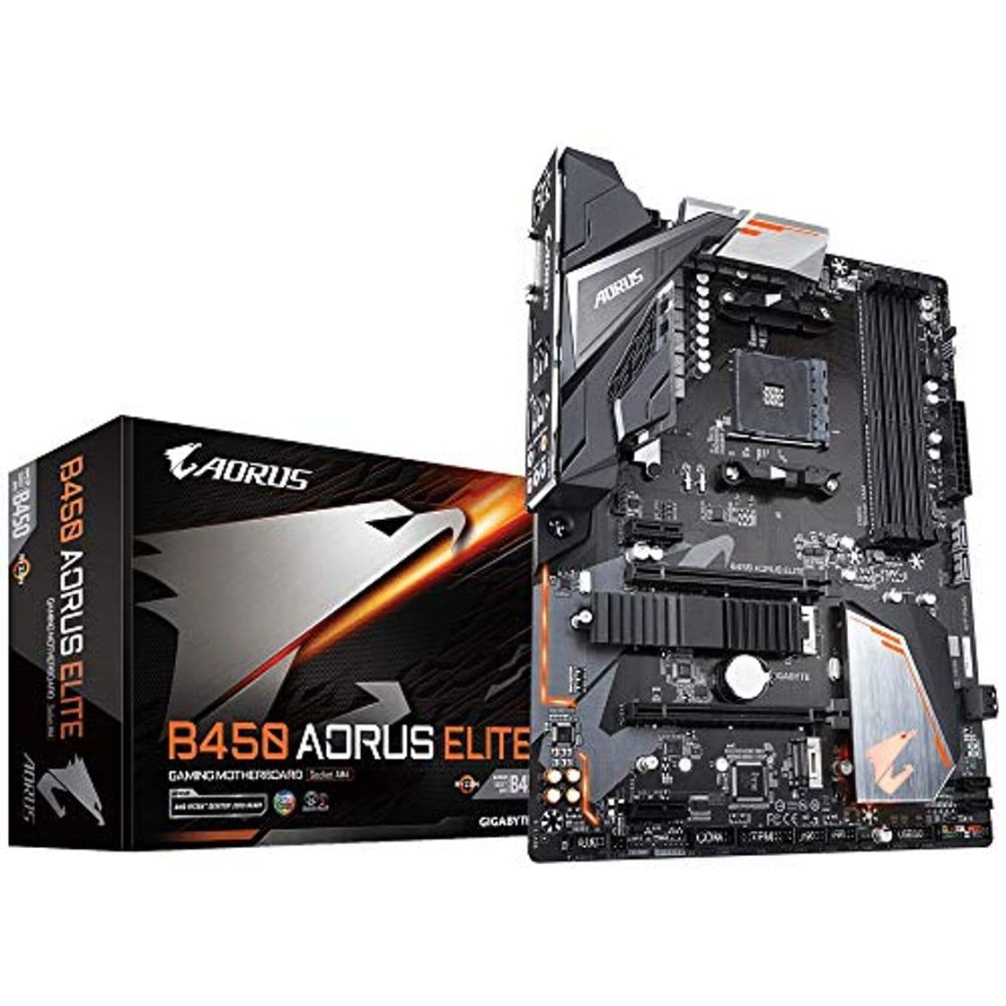 Electrónica Gigabyte B450 Aorus Elite Carte Mere AMD B450