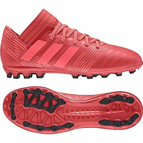 Moda Adidas Nemeziz 17.3 AG J, Botas de fútbol Unisex niño, Naranja