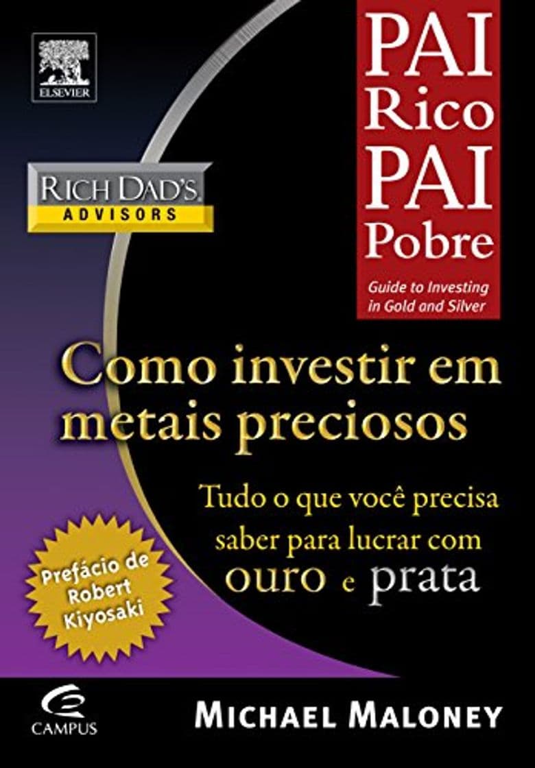 Book Como Investir em Metais Preciosos - Coleção Pai Rico