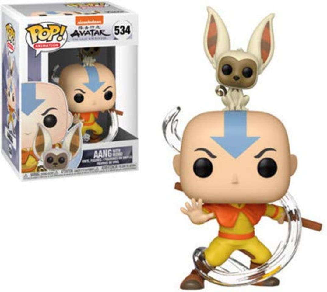 Lugar Pop Avatar Aang with Momo Vinyl Figure