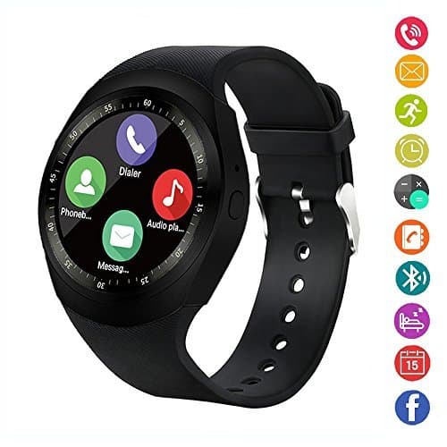 Electrónica Reloj inteligente,gearlifee reloj con pantalla táctil Bluetooth Smartwatch con ranura para tarjeta