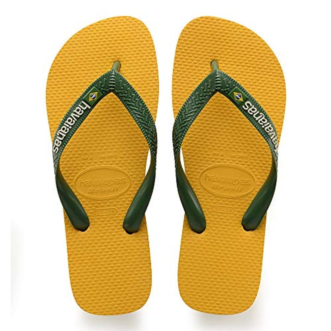 Place Havaianas Brasil Logo Chanclas Unisex adulto, Amarillo