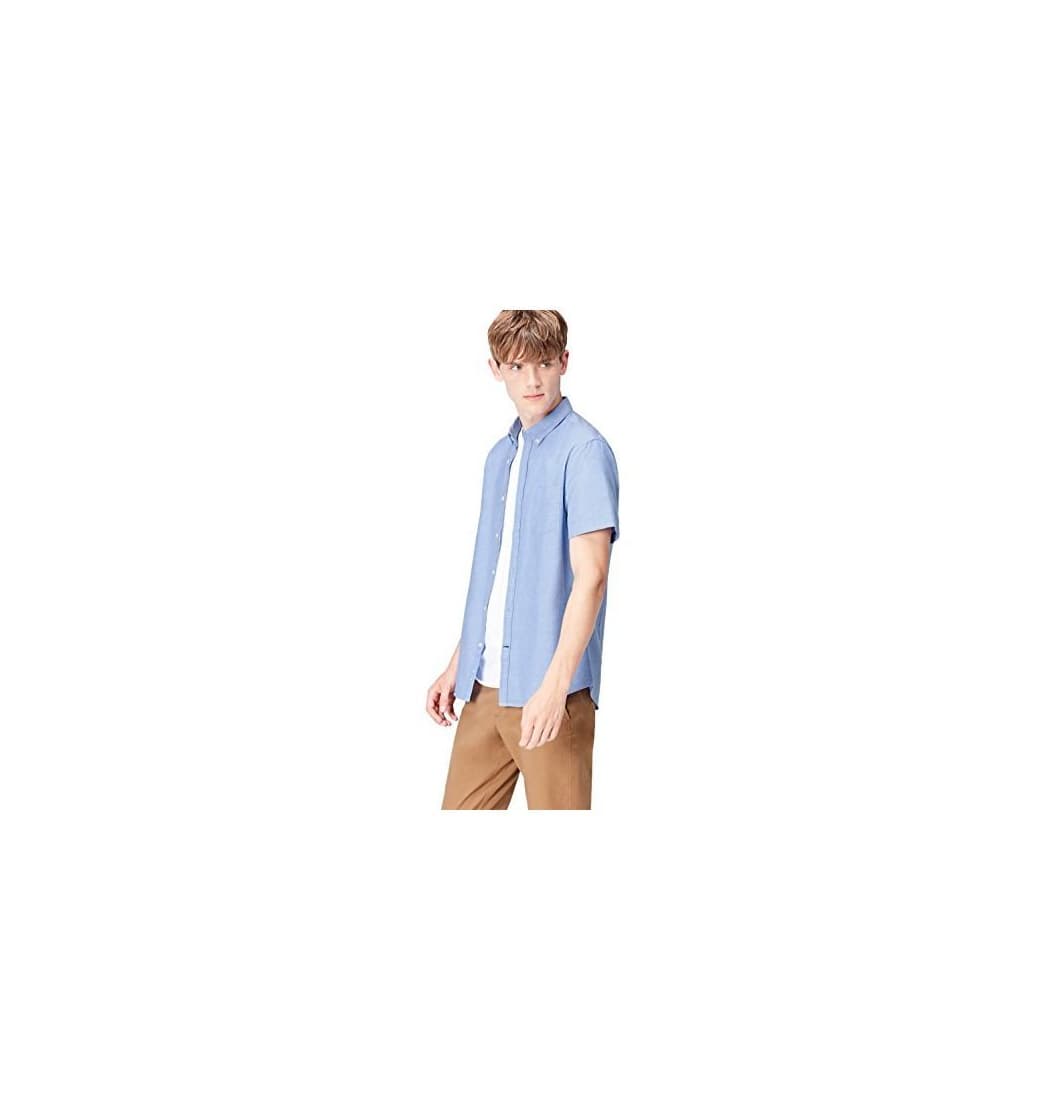 Product Marca Amazon - find. Camisa Hombre, Azul