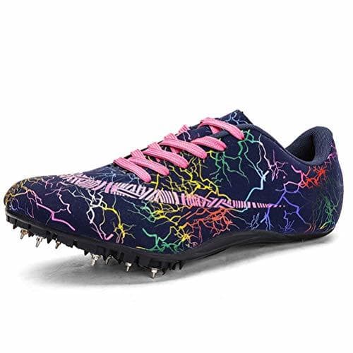 Producto GLEYDY Zapatillas de Atletismo Unisex Zapatillas de Cricket de Alta Elasticidad Zapatillas