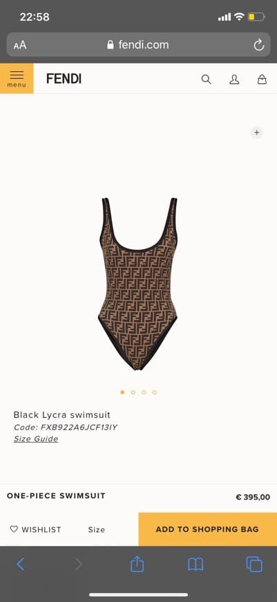 Moda Fendi Swimsuit 