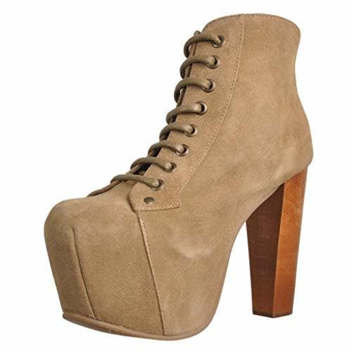 Lugar Jeffrey Campbell Botas Mujer Lita para Mujer Hueso 40 EU