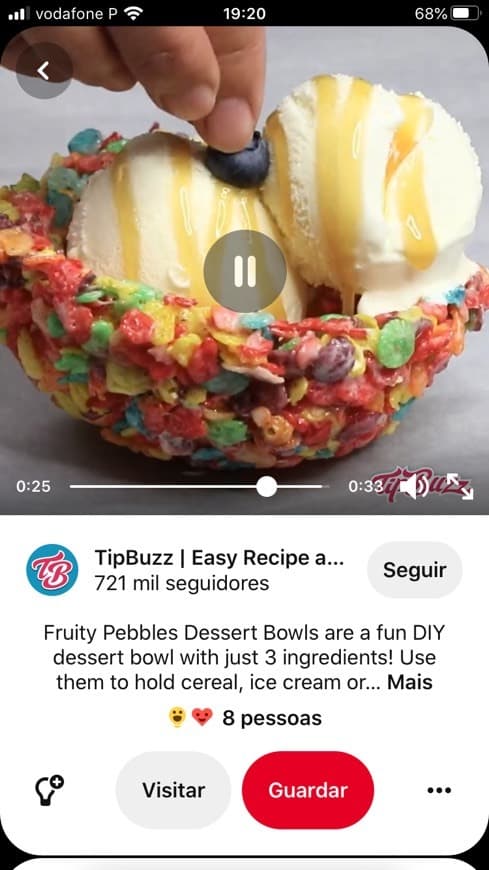 Moda Fruity pebbles desert bowls 