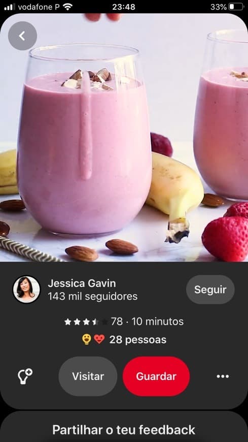 Moda Smoothie morango banana 