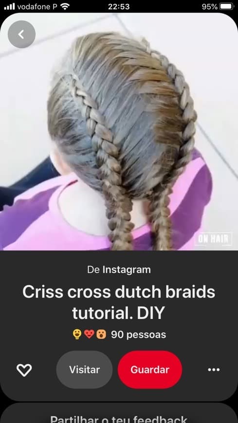 Fashion Dutch braids 