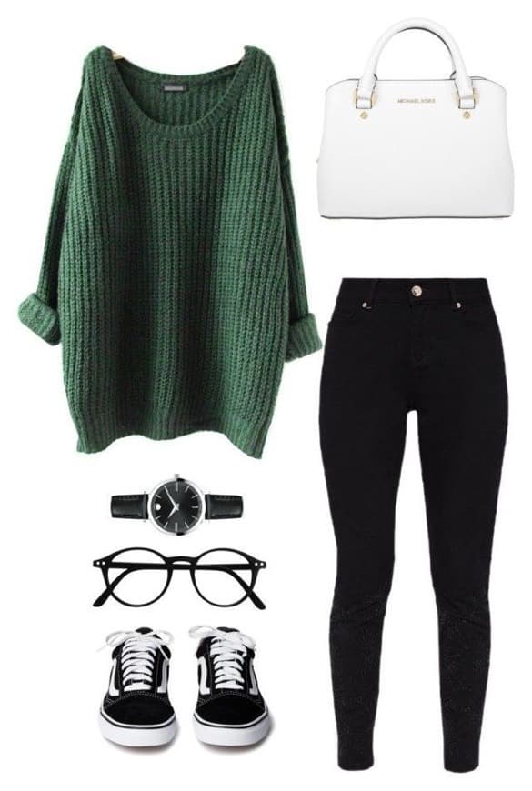 Fashion Outfit outono verde