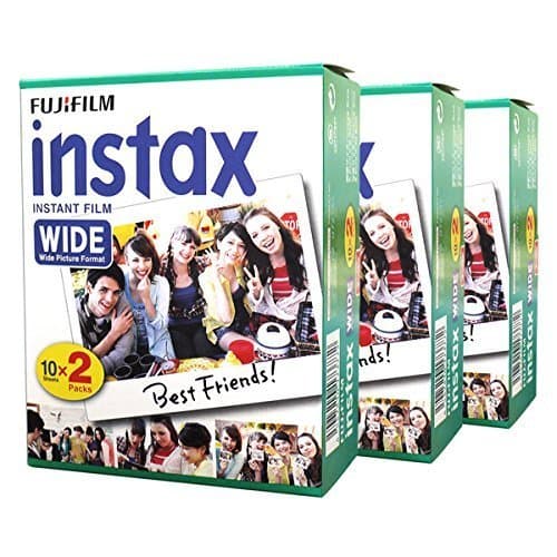 Electronic Fujifilm Película fotográfica instantánea 60 para cámara Instax Wide 210 200 100 300