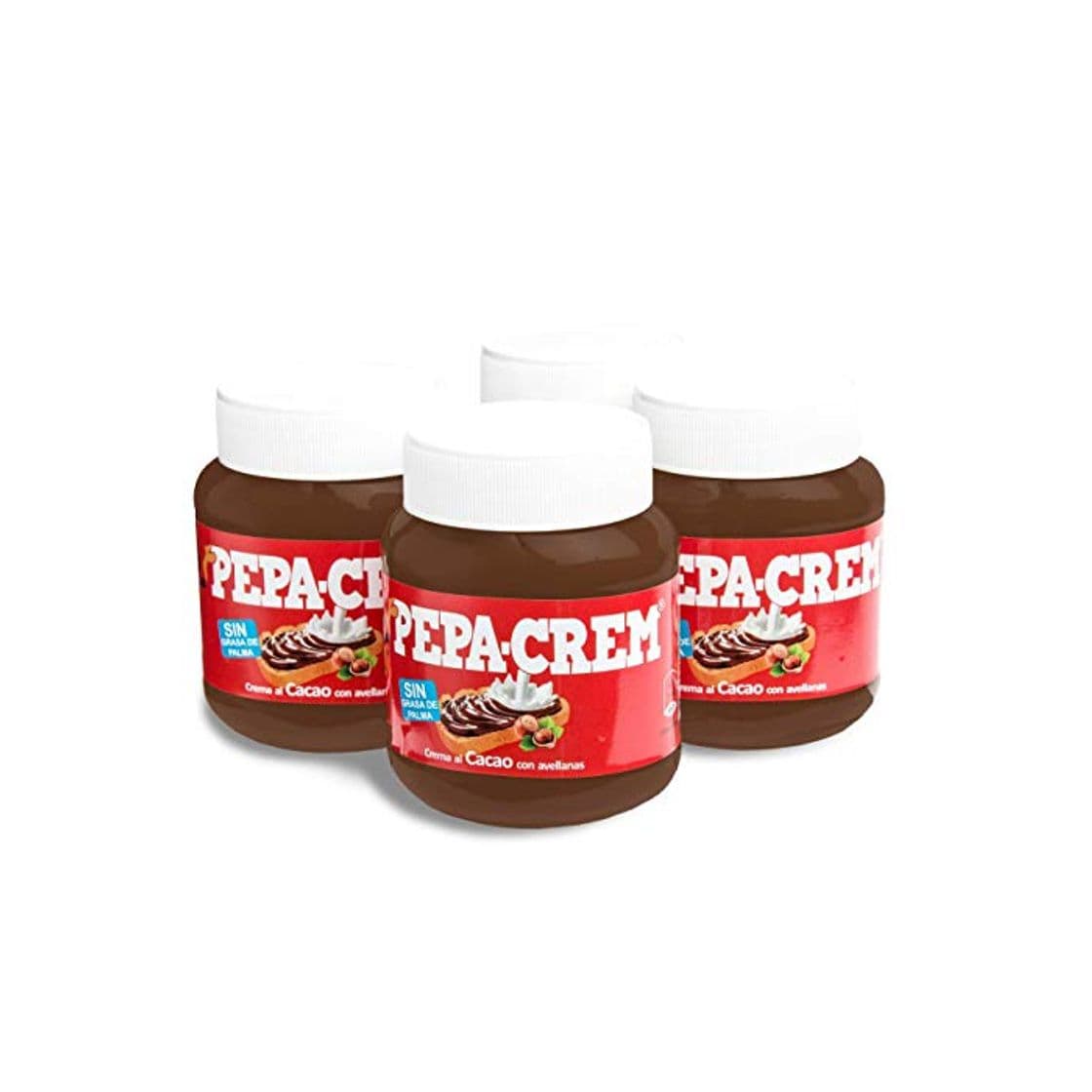 Producto Pepa-Crem. Crema de cacao con avellanas para untar. Sin Aceite de Palma