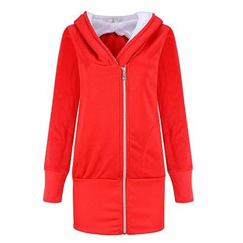 Producto Discount Boutique Chaqueta con Capucha y Cremallera con Capucha para Mujer Chaqueta