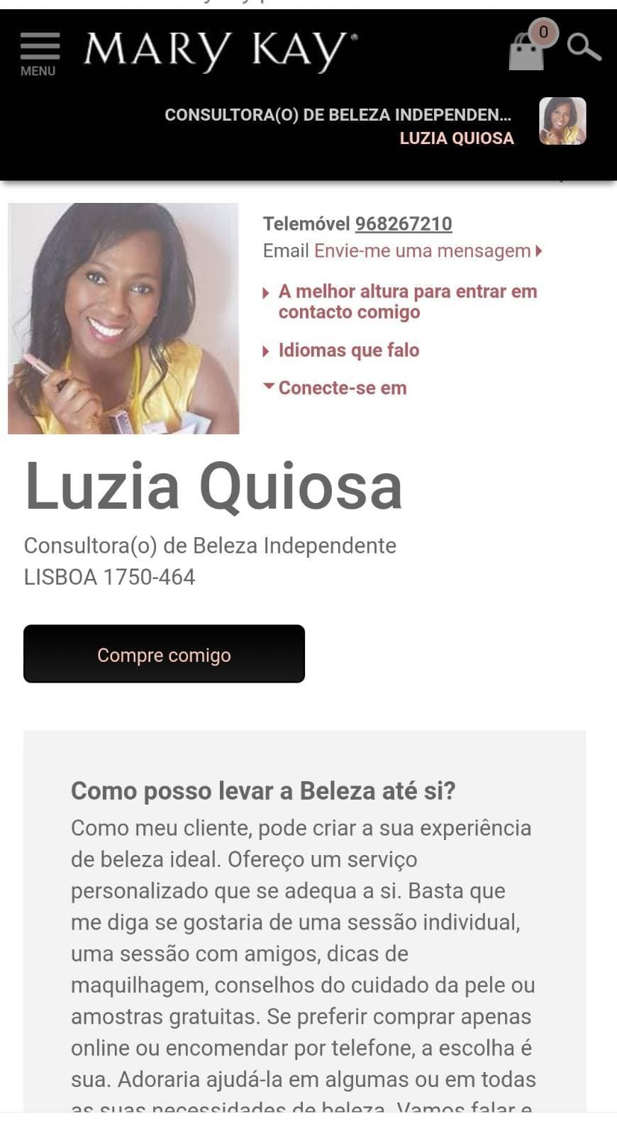 Moda Consultora Mary Kay - Luzia Quiosa