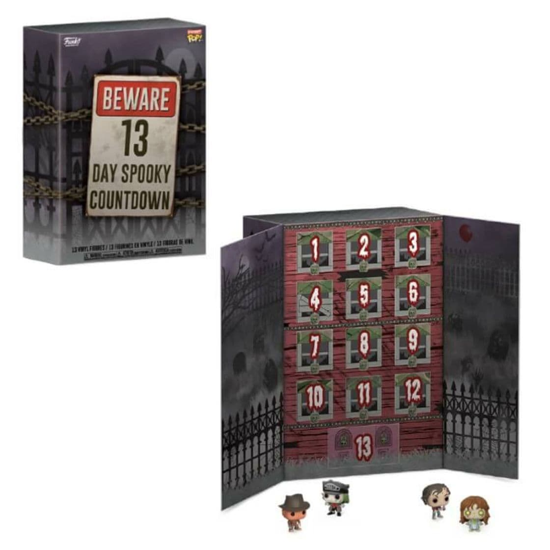 Producto Funko- Advent Calendar: Pocket Pop: 13-Day Spooky Countdown Figura Coleccionable, Multicolor