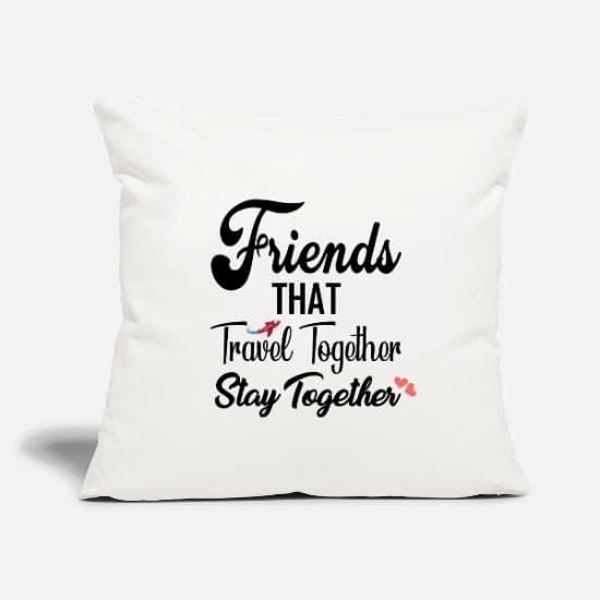 Producto Throw Pillow Cover 18” x 18” Friends That Travel Together St