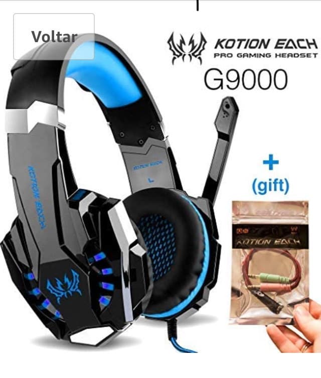 Producto 301 Análises
CIC G9000 Fone de ouvido Gamer Headset Reduz Ru