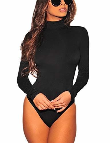 Product SEBOWEL Mujer Manga Larga Body Elegante Bodysuit Leotardo Blusa Tops Mono