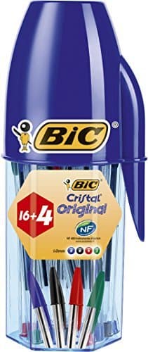 Electronic BIC Cristal Original bolígrafos punta media - colores Surtidos