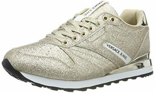 Lugar Versace Jeans Couture Shoes, Zapatillas de Gimnasia para Mujer, Dorado