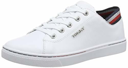 Lugar Tommy Hilfiger Glitter Detail City Sneaker, Zapatillas para Mujer, Blanco