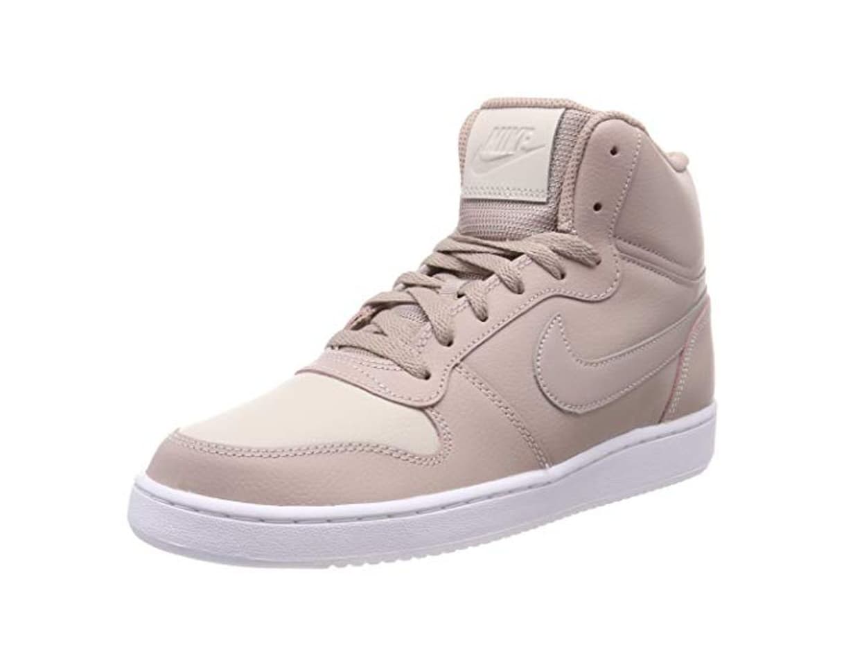 Fashion Nike Wmns Ebernon Mid, Zapatos de Baloncesto para Mujer, Beige