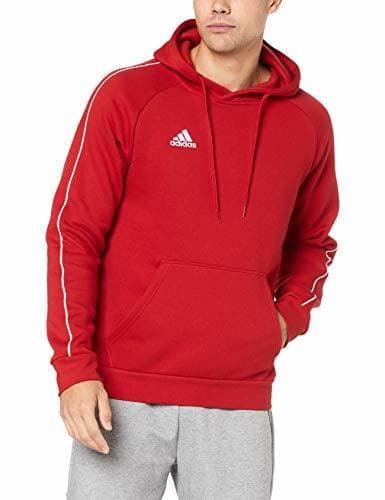 Fitness Adidas Core18 Hoody Sudadera con Capucha, Hombre, Rojo