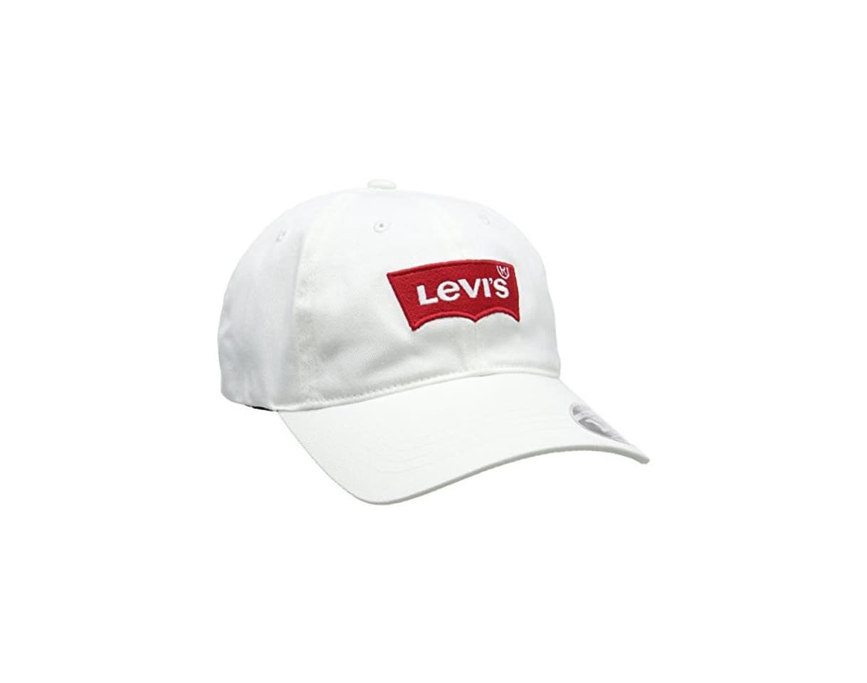 Moda Levi's Big Batwing Flex Fit Gorra de béisbol, Blanco