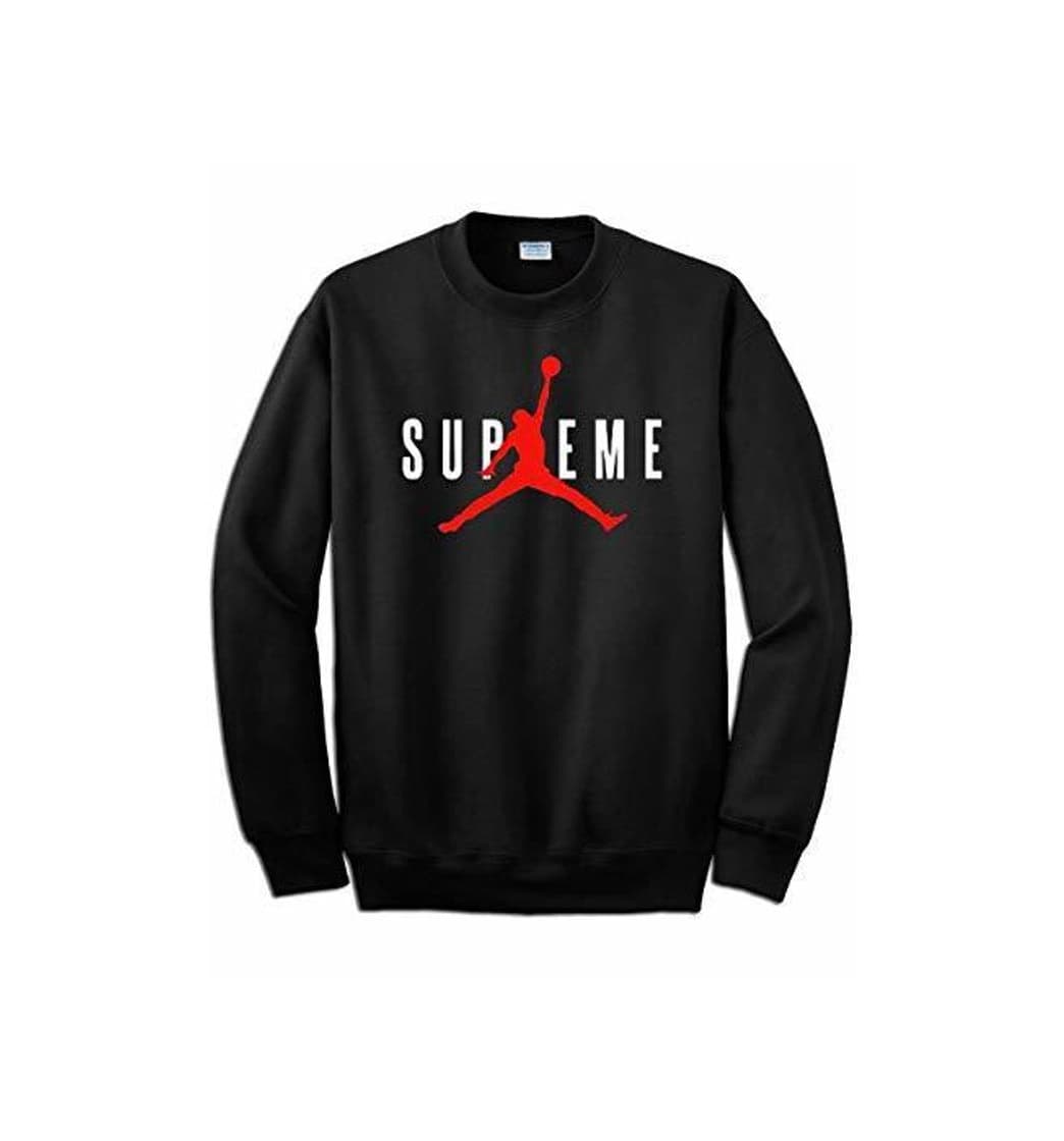 Moda ARTIST - Sudadera con impresión Supreme Michael Jordan 23