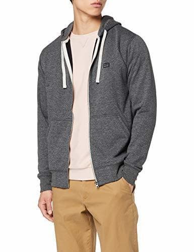 Moda BILLABONG All Day Zip HDY Sudadera, Hombre, Negro