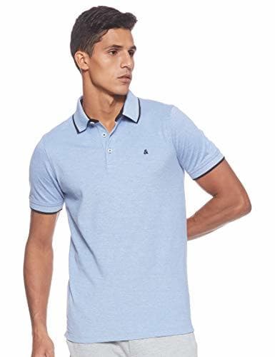 Fashion JACK & JONES Jjepaulos Polo SS Noos, Azul