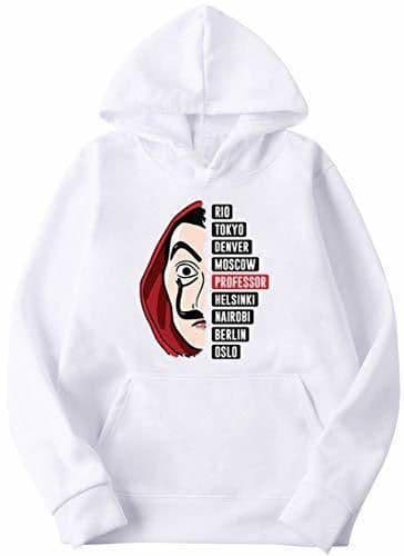 Producto La Casa de Papel Chaqueta Vaquera con Capucha Mujer Hombre Hip Hop