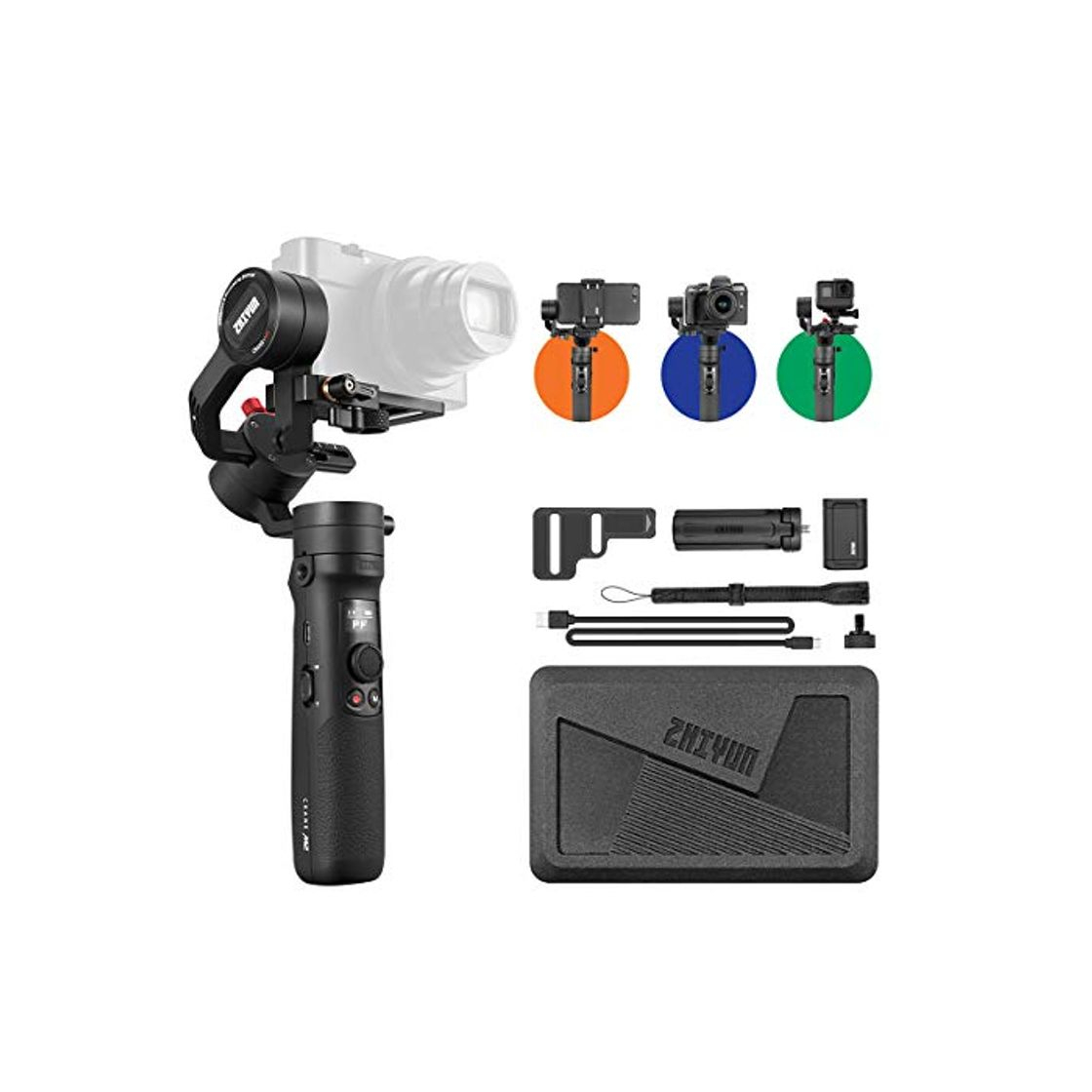 Producto ZHIYUN Crane M2 [Oficial] Handheld Estabilizador Gimbal de 3 Ejes