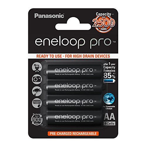 Producto Panasonic Eneloop Pro BK-3HCDE/4BE - Pack 4 pilas recargables