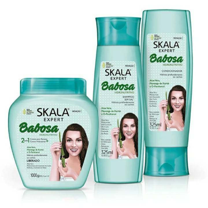 Moda Kit Creme de Tratamento Babosa + Shampoo + Condicionador 