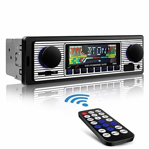 Producto Aigoss Autoradio Bluetooth Radio Coche Manos Libres FM Estéreo de Control Remoto