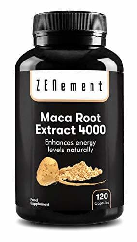 Product Maca Andina, altamente concentrada 4000mg, 120 cápsulas, mejora los niveles de energía