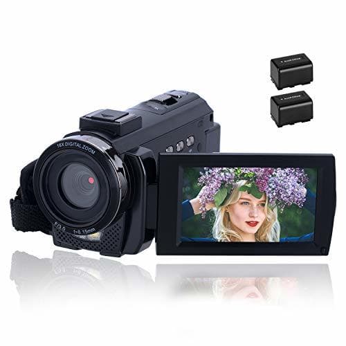 Juego Videocámara 1080P CofunKool Video Camara 24MP FHD Vlogging Camera para Youtube