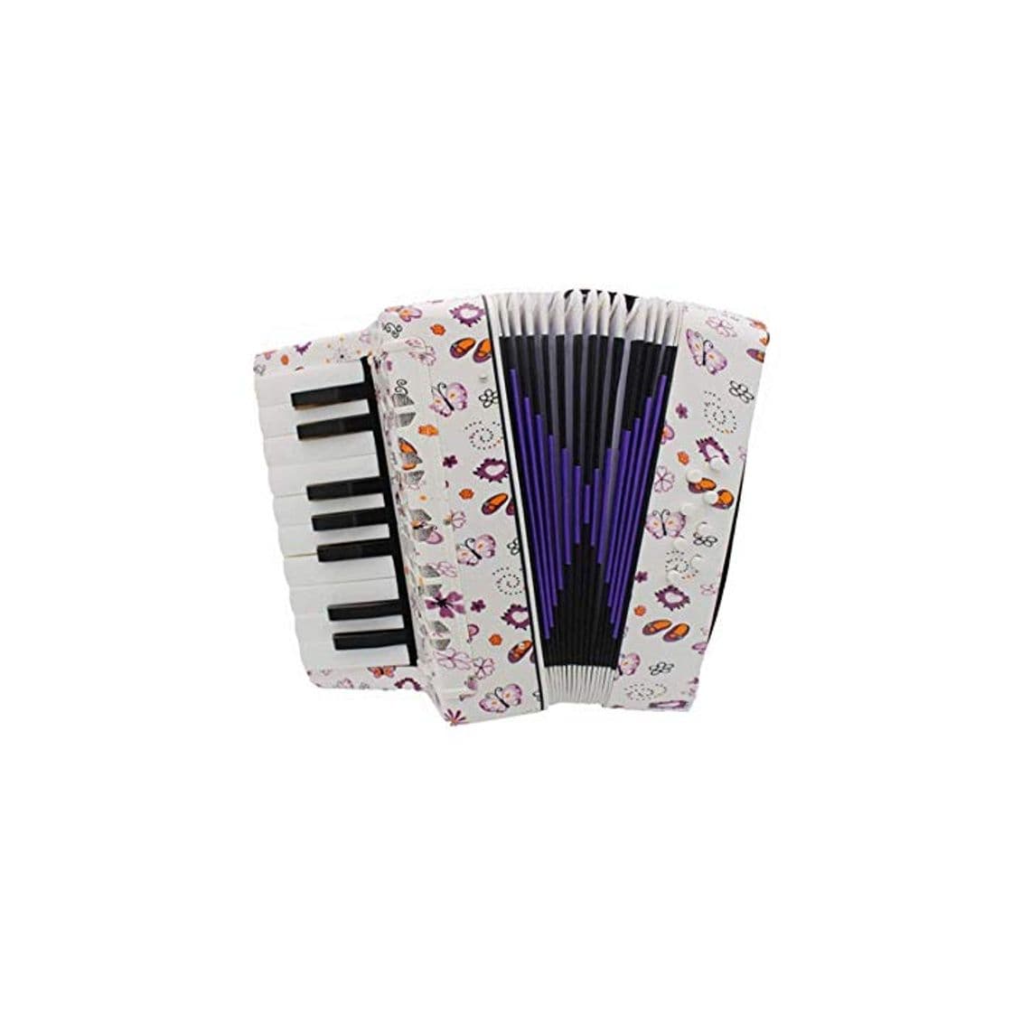 Product WYKDL Acordeón de 17 teclas del teclado 8 de Bass niños acordeón Kids' acordeón Instrumentos Musicales Mini acordeón educativos juguetes del instrumento for niños o for adultos Amateur Principiante re