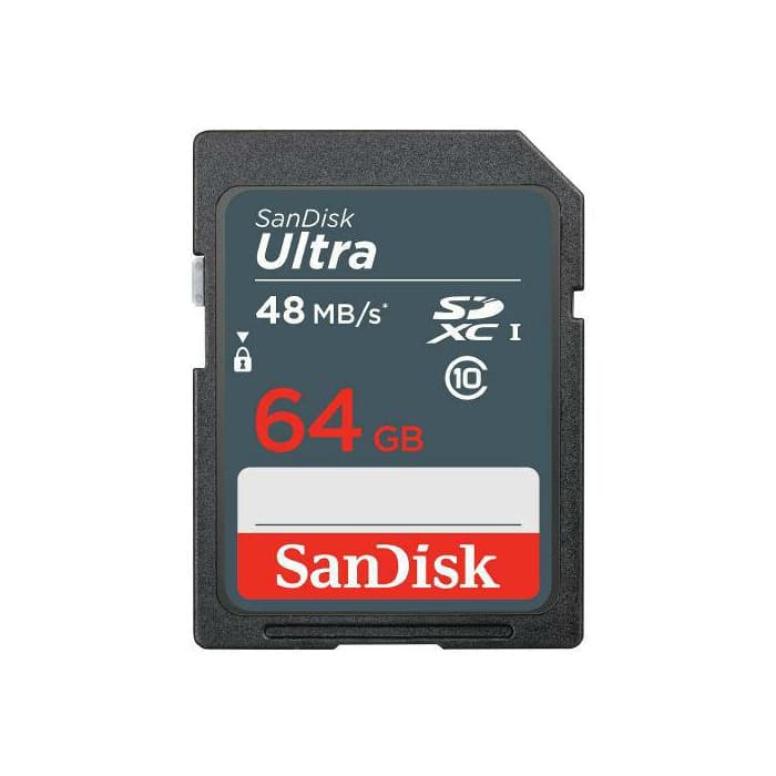 Product Cartão De Memória Sdxc 64gb Sandisk Ultra 48mb/s Classe10

