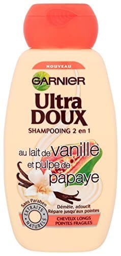 Beauty Garnier Champú Ultra Doux 2 en 1 para pelo largo y puntas frágiles