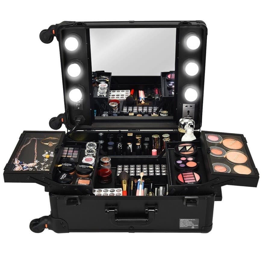 Moda Studio Artist Train Rolling Makeup Case Light Wheeled Organi