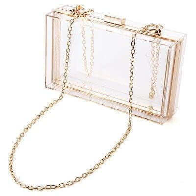 Fashion Premium Acrylic Transparent Shape Evening Bag Prom Clutches 