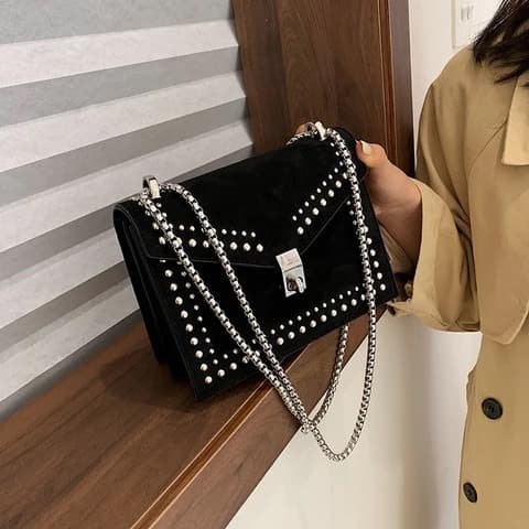 Fashion $48.99
Vintage Leather Crossbody Travel Chain Fashion Rivet 