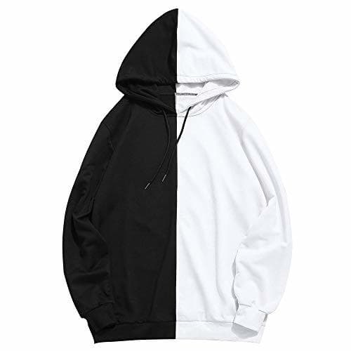 Moda Overdose Sudadera Hombres Patchwork Slim Fit Hoodie OtoñO Moda Outwear Nueva Blusa