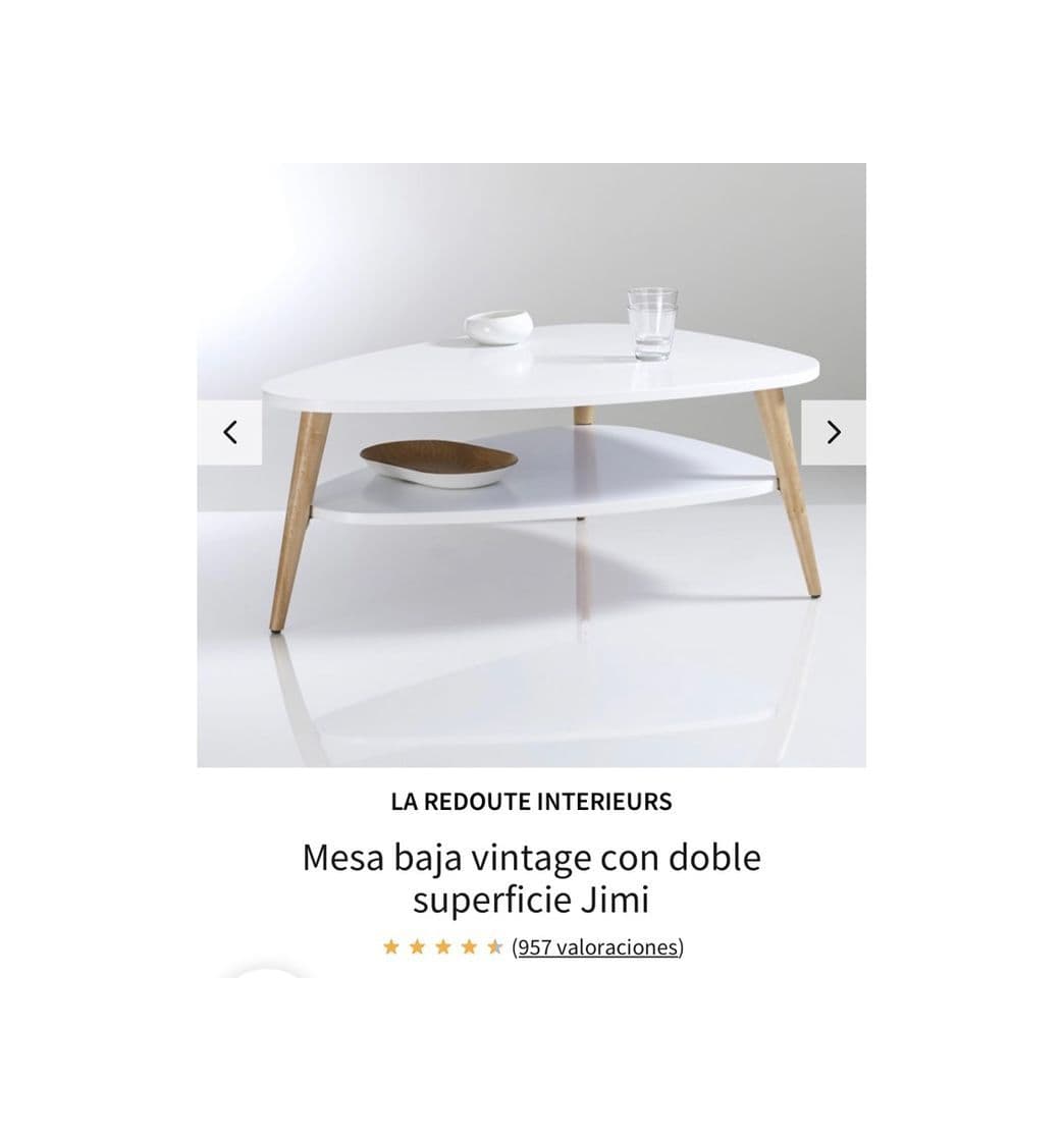 Product Mesa baja vintage con doble superficie jimi blanco La Redoute 