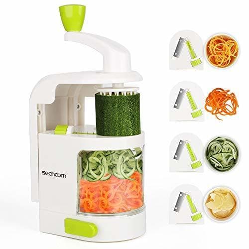 Home Espiralizador vegetal Sedhoom Cortador de Verduras MultiFunción de Alimentos 4 Cuchillas